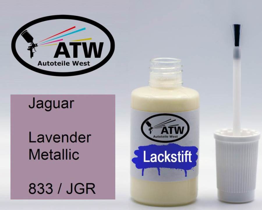 Jaguar, Lavender Metallic, 833 / JGR: 20ml Lackstift, von ATW Autoteile West.